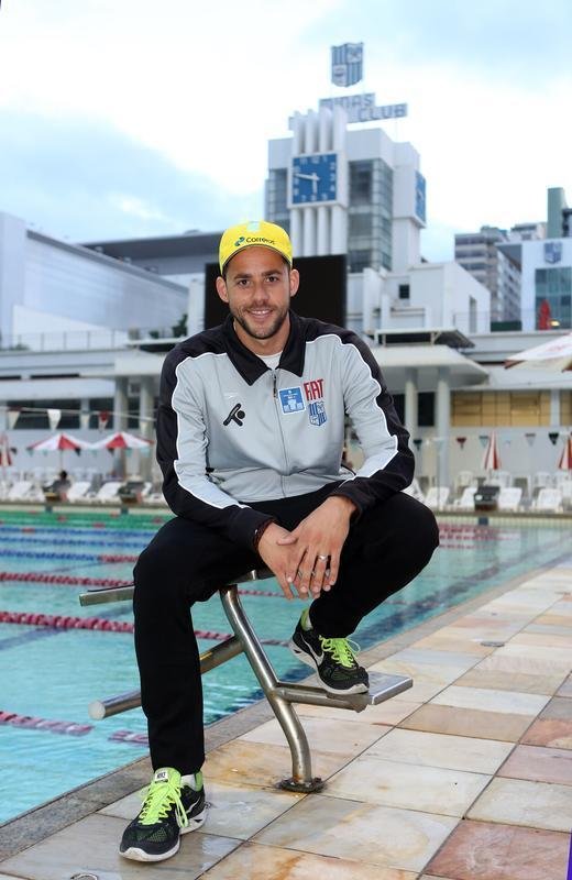 Fotos da apresentao do nadador Thiago Pereira no Minas Tnis Clube