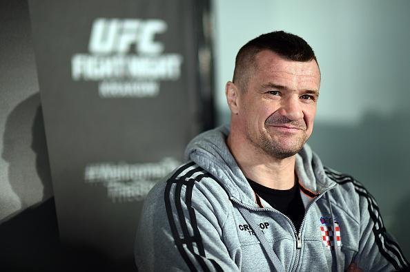 Imagens do Media Day do UFC na Polnia - Mirko Cro Cop concede entrevista  imprensa