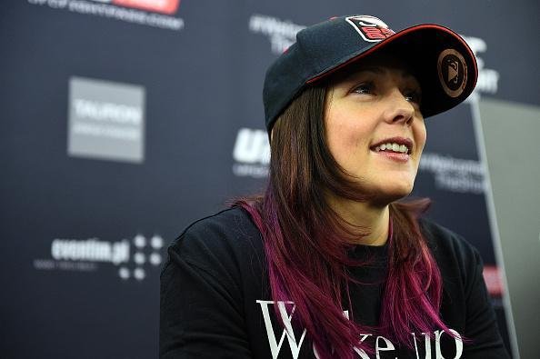 Imagens do Media Day do UFC na Polnia - Joanne Calderwood concede entrevista
