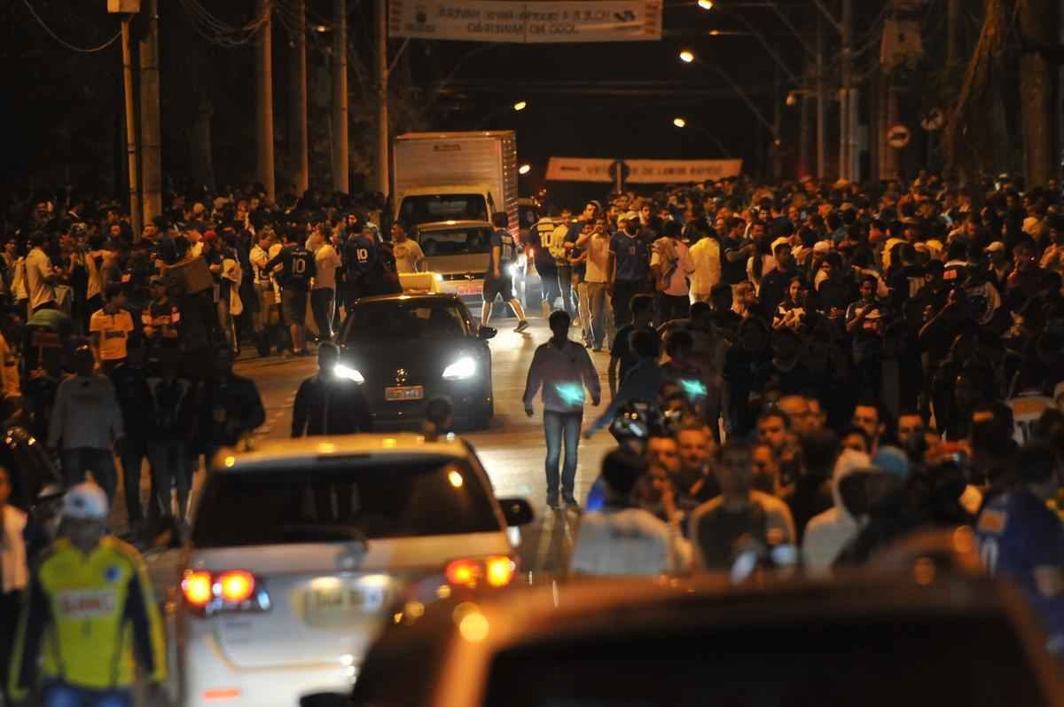 Imagens da torcida do Cruzeiro na partida contra o Mineros de Guayana da Venezuela na Libertadores