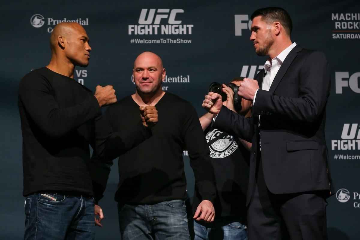 Imagens do Media Day do UFC on Fox 15 - Ronaldo Jacar e Chris Camozzi se encaram