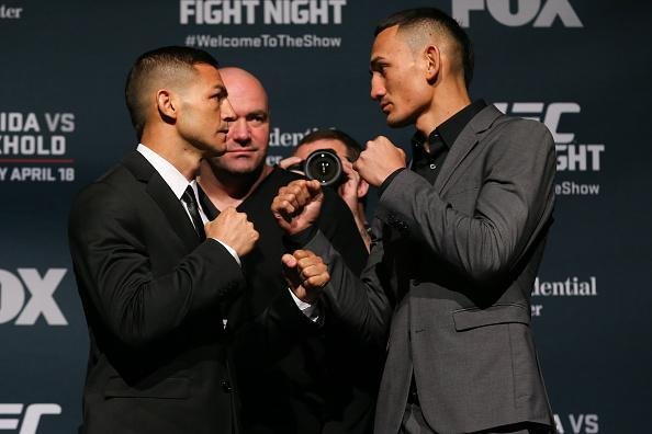 Imagens do Media Day do UFC on Fox 15 - Cub Swanson e Max Hollaway