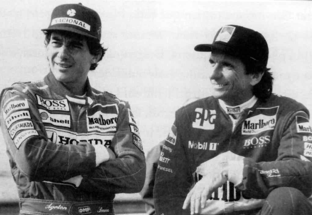 Ayrton Senna  e Emerson Fitipaldi 
