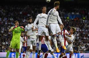 Fotos do jogo vlido pelas quartas de final Liga dos Campees, entre Real Madrid e Atltico de Madrid