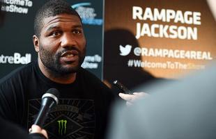 Media Day do UFC 186 - Quinton Rampage Jackson concede entrevista em Montreal