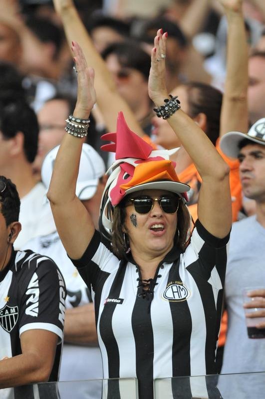 Imagens da torcida do Atltico na primeira partida da final do Mineiro, contra a Caldense