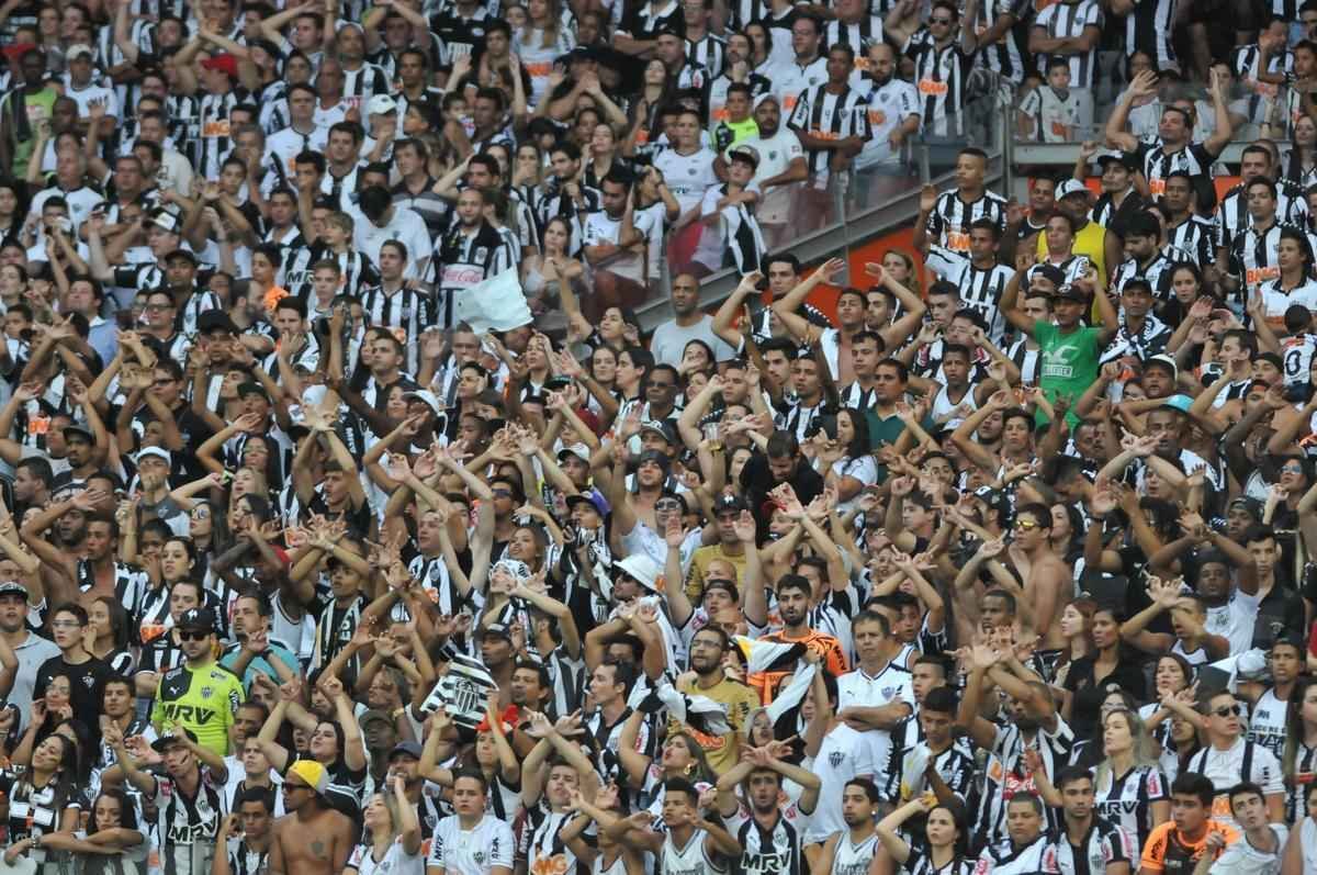 Imagens da torcida do Atltico na primeira partida da final do Mineiro, contra a Caldense