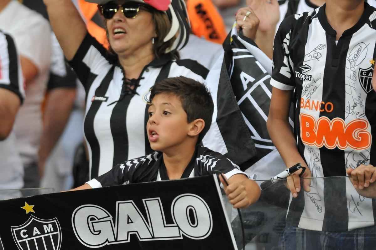 Imagens da torcida do Atltico na primeira partida da final do Mineiro, contra a Caldense
