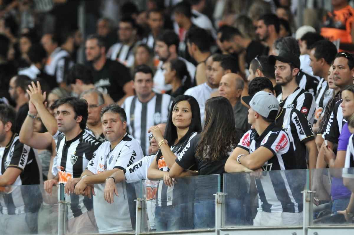Imagens da torcida do Atltico na primeira partida da final do Mineiro, contra a Caldense