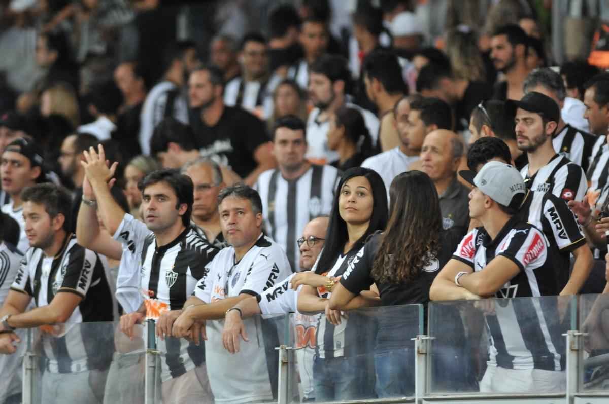 Imagens da torcida do Atltico na primeira partida da final do Mineiro, contra a Caldense