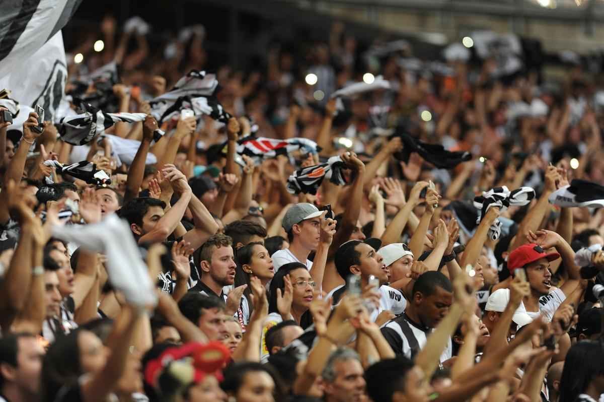 Imagens da torcida do Atltico na primeira partida da final do Mineiro, contra a Caldense