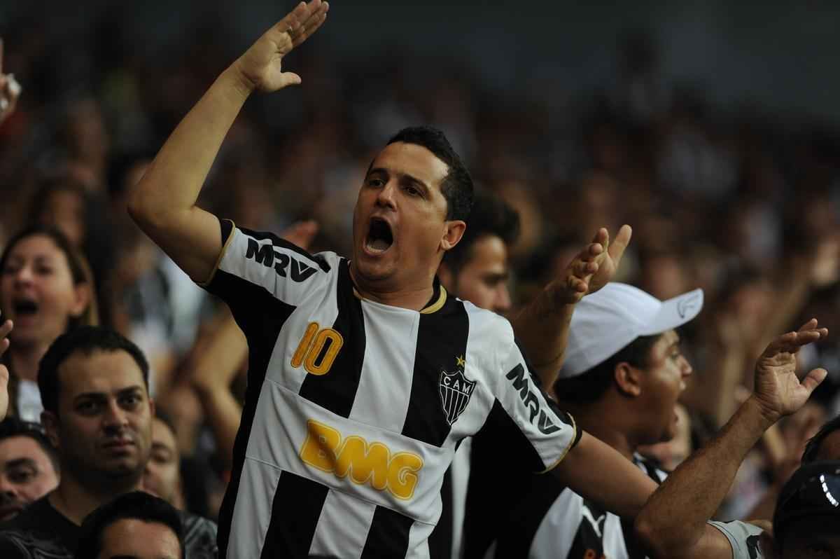 Imagens da torcida do Atltico na primeira partida da final do Mineiro, contra a Caldense