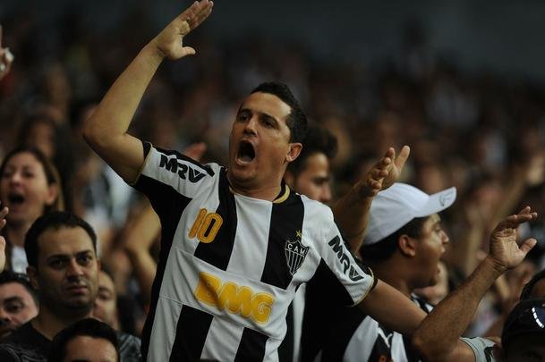 Imagens da torcida do Atltico na primeira partida da final do Mineiro, contra a Caldense