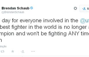 Brendan Schaub, peso-meio-pesado do UFC: 'Dia triste para todos que esto envolvidos com o UFC. O melhor lutador do mundo no  mais campeo e no voltar a lutar to cedo'