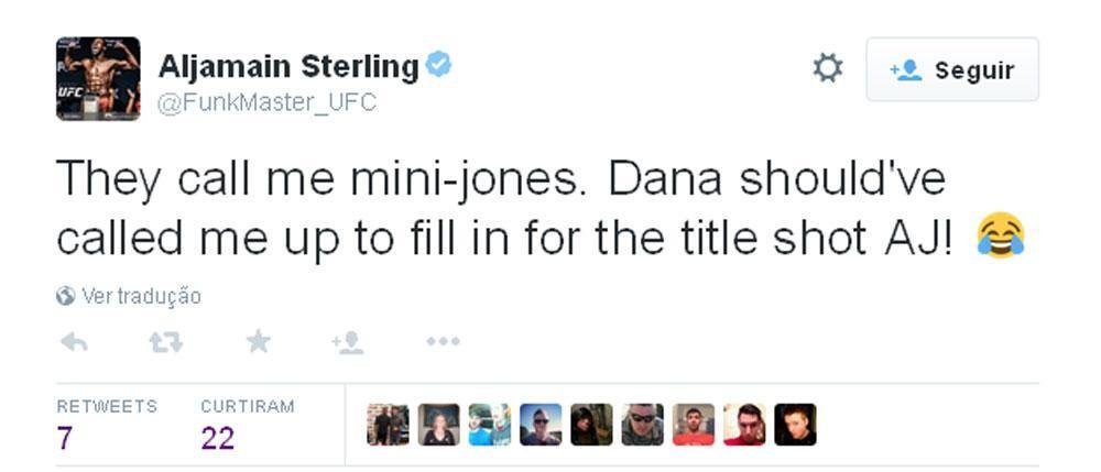 Aljamain Sterling, peso-galo do UFC: 'Eles me chamam de mini-Jones. Dana deveria ter me ligado para substitu-lo na luta pelo ttulo, AJ!'