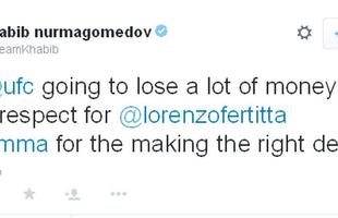 Khabib Nurmagomedov, peso-leve do UFC: 'O UFC vai perder grande quantia de dinheiro, mas muito respeito por Lorenzo Fertitta ter tomado a deciso certa'