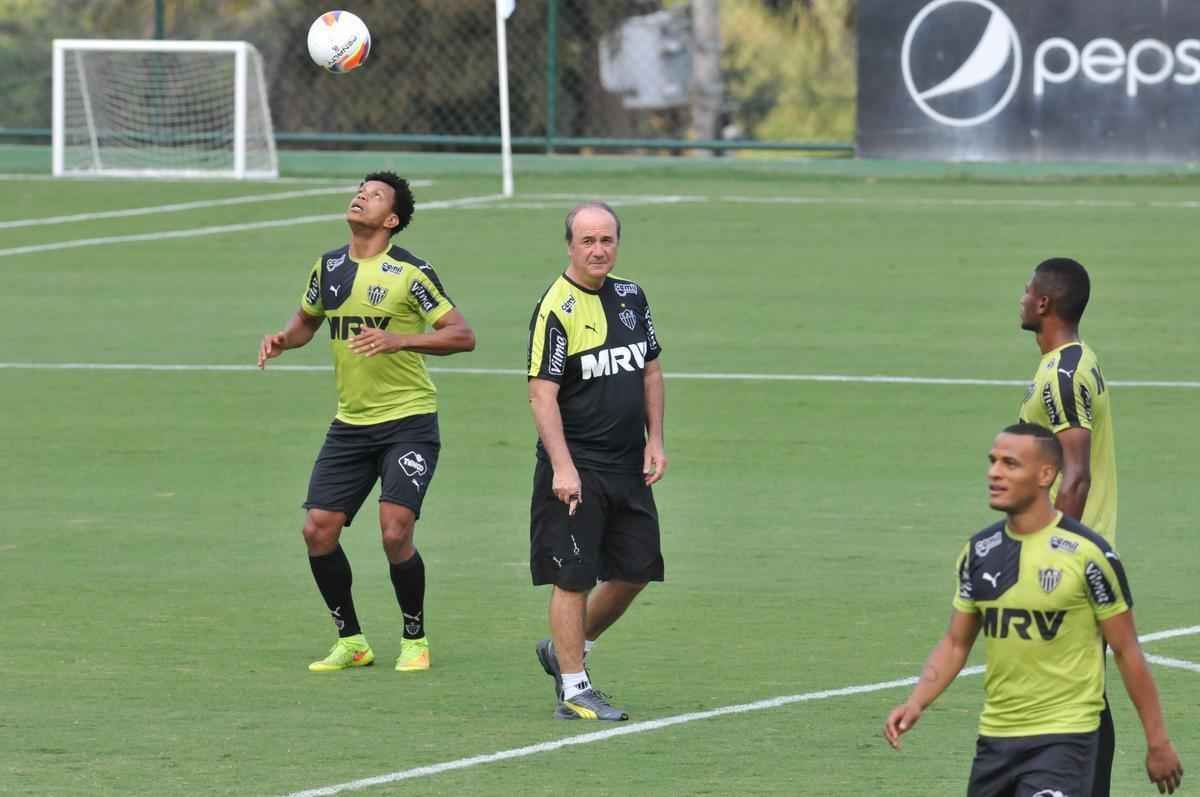Imagens do treino do Atltico na tarde desta quarta-feira, na Cidade do Galo
