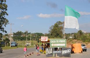 Cidade est no clima da deciso do Mineiro e torcedores ostentam camisas e bandeiras