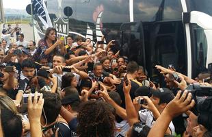 Atltico  recebido com muita festa pela torcida em Varginha, palco da deciso do Campeonato Mineiro, contra a Caldense
