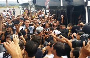 Atltico  recebido com muita festa pela torcida em Varginha, palco da deciso do Campeonato Mineiro, contra a Caldense 