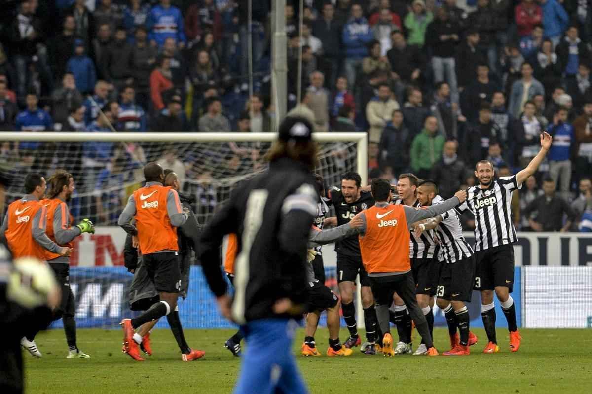 Juventus bateu Sampdoria por 1 a 0 e garantiu conquista do quarto ttulo consecutivo do Campeonato Italiano