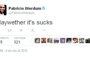 Campeo interino dos pesos pesados do UFC, Fabricio Weidman no aprova resultado da luta: ''Uma droga''