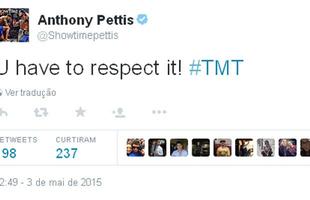Ex-campeo dos leves do UFC, Anthony Pettis destaca vitria de Mayweather: 'Voc tem de respeitar. TMT (The Money Team)'