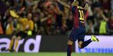 Comemorao do gol de Neymar sobre o Bayern, o terceiro do Barcelona