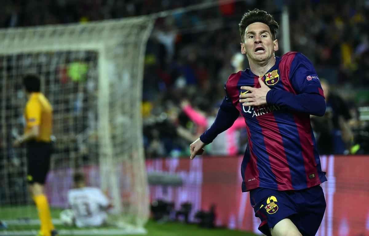 Segundo gol de Messi, marcado de cobertura sobre Neuer e com Rafinha jogado s redes