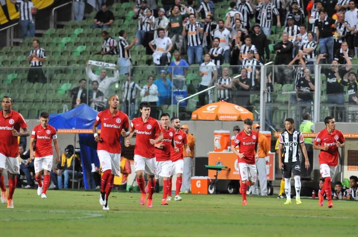 Imagens do jogo entre Atltico e Internacional, no Independncia, pela Copa Libertadores