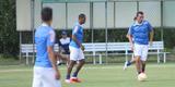 Tcnico Marcelo Oliveira fez um treino ttico fechado na Toca da Raposa II e no mostrou o time que enfrentar o So Paulo. Jornalistas acompanharam apenas atividade recreativa.