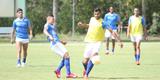 Tcnico Marcelo Oliveira fez um treino ttico fechado na Toca da Raposa II e no mostrou o time que enfrentar o So Paulo. Jornalistas acompanharam apenas atividade recreativa.
