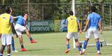 Tcnico Marcelo Oliveira fez um treino ttico fechado na Toca da Raposa II e no mostrou o time que enfrentar o So Paulo. Jornalistas acompanharam apenas atividade recreativa.