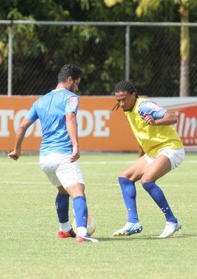 Tcnico Marcelo Oliveira fez um treino ttico fechado na Toca da Raposa II e no mostrou o time que enfrentar o So Paulo. Jornalistas acompanharam apenas atividade recreativa.