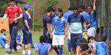 Tcnico Marcelo Oliveira fez um treino ttico fechado na Toca da Raposa II e no mostrou o time que enfrentar o So Paulo. Jornalistas acompanharam apenas atividade recreativa.