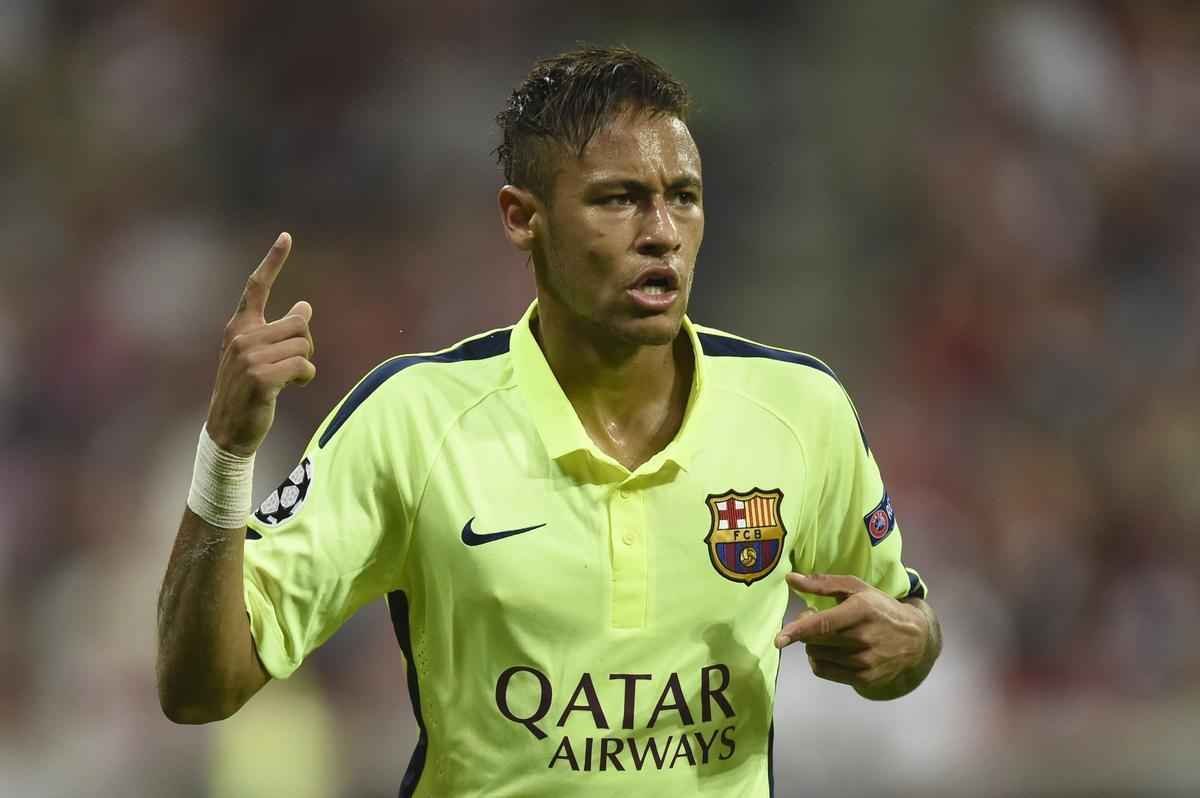 Segundo gol de Neymar sobre o Bayern na derrota por 3 a 2, em Munique, no jogo de volta das semifinais da Liga dos Campees. No primeiro duelo, no Camp Nou, Barcelona havia goleado alemes por 3 a 0