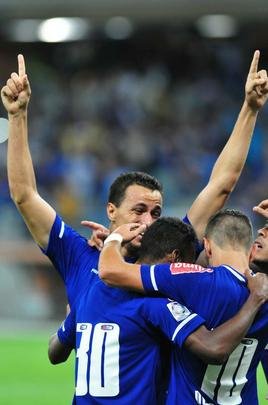 Imagens do segundo tempo do duelo entre Cruzeiro e So Paulo, no Mineiro