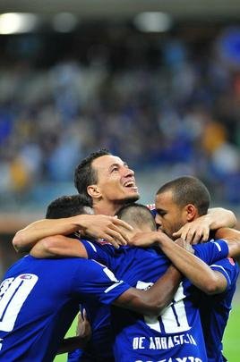 Imagens do segundo tempo do duelo entre Cruzeiro e So Paulo, no Mineiro