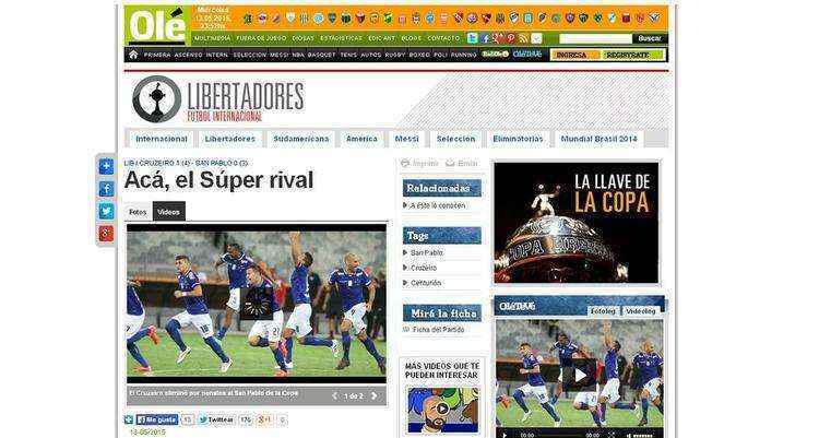 Dirio Ol chamou o Cruzeiro de 'Super rival'
