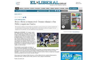 El Liberal tambm deu destaque  vitria do Cruzeiro
