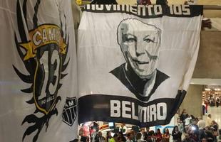 Chegada do Galo a Confins depois da eliminao na Libertadores