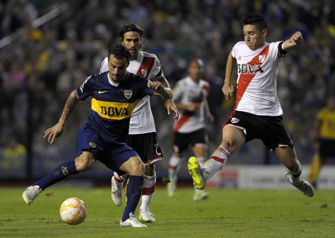 Fotos do jogo entre Boca Juniors e River Plate pela Copa Libertadores
