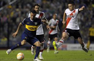 Fotos do jogo entre Boca Juniors e River Plate pela Copa Libertadores