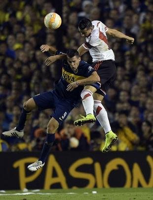 Fotos do jogo entre Boca Juniors e River Plate pela Copa Libertadores