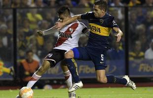 Fotos do jogo entre Boca Juniors e River Plate pela Copa Libertadores