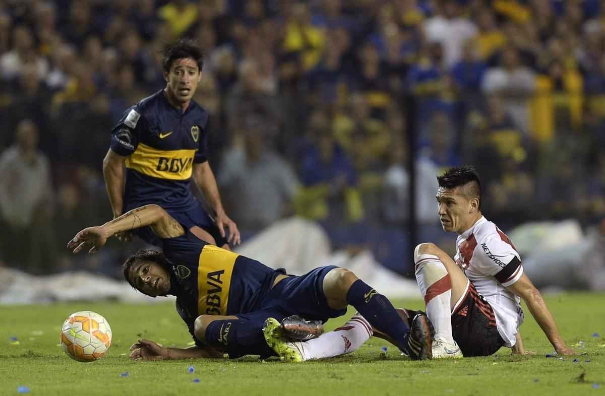 Fotos do jogo entre Boca Juniors e River Plate pela Copa Libertadores