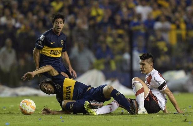 Fotos do jogo entre Boca Juniors e River Plate pela Copa Libertadores