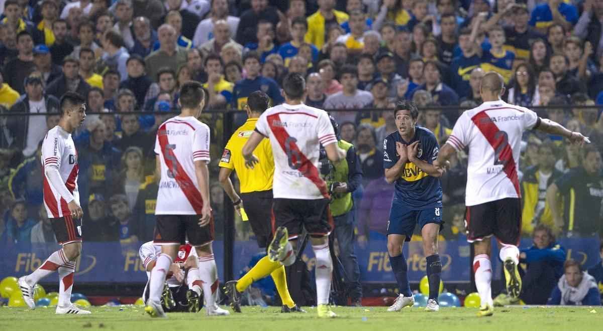 Fotos do jogo entre Boca Juniors e River Plate pela Copa Libertadores
