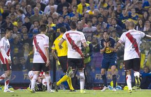 Fotos do jogo entre Boca Juniors e River Plate pela Copa Libertadores