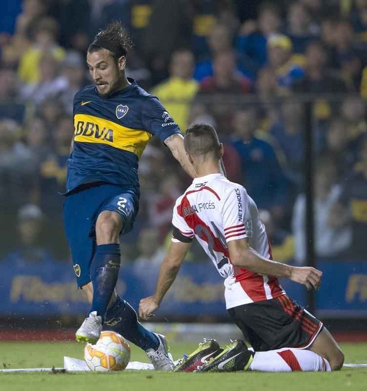 Fotos do jogo entre Boca Juniors e River Plate pela Copa Libertadores